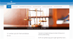 Desktop Screenshot of advokathjelpen.no