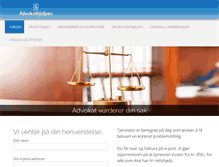 Tablet Screenshot of advokathjelpen.no